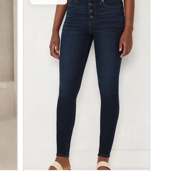 Fabulous Gold Buttoned Fly High Rise Stretch Jeans Abercrombie & Fitch🔥🔥🔥 - Picture 6 of 12